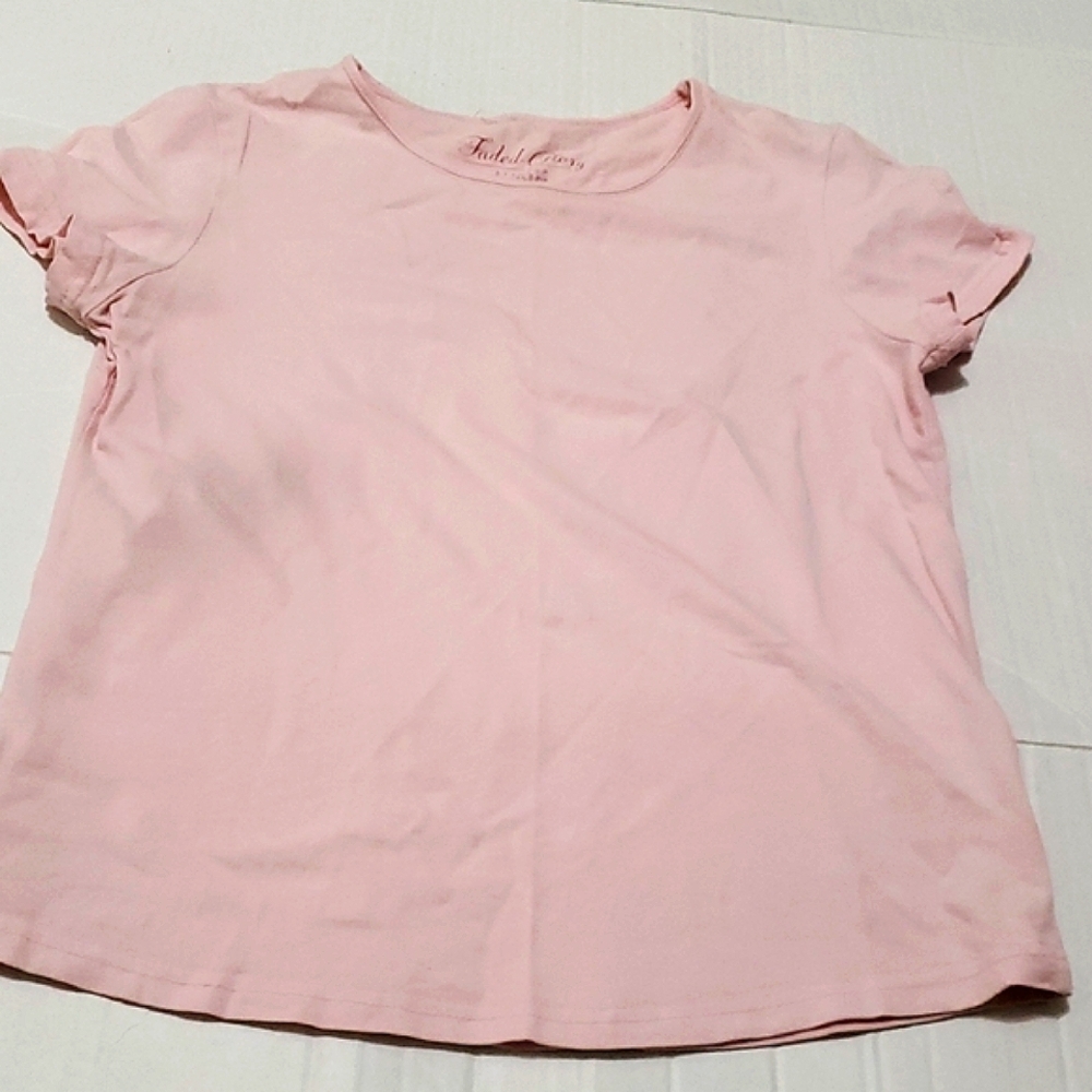 Faded Glory Perfect Fit 90s Light Pink Casual Lounging Baby Tee S